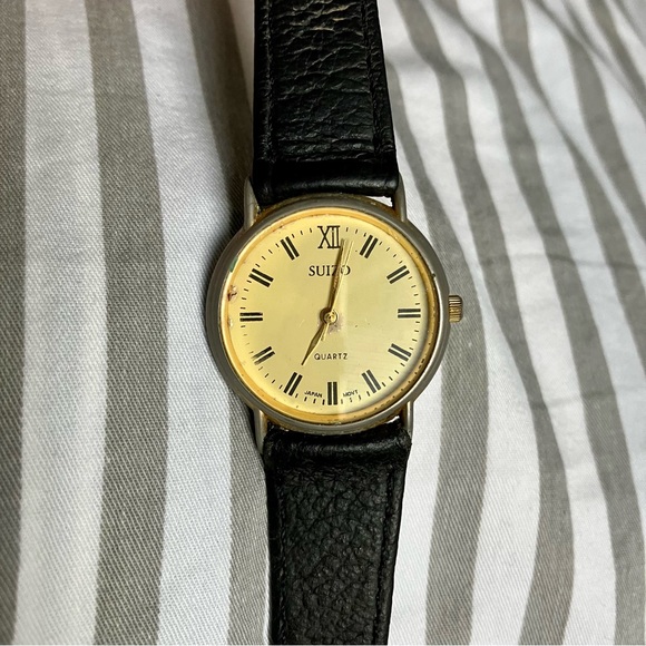 (Old Money) Suizo vintage leather watch for collectors - Picture 2 of 8